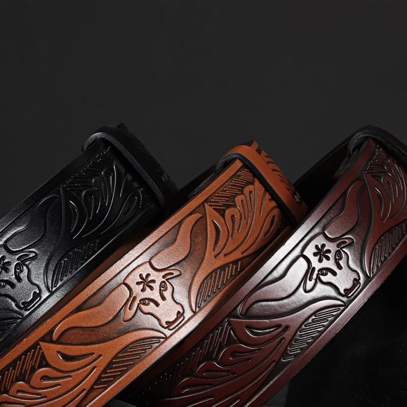 3 Pack Western Belts For Men Woman Without Buckle, Cowgirl Cowboy Belt For🐤 - Picture 6 of 7